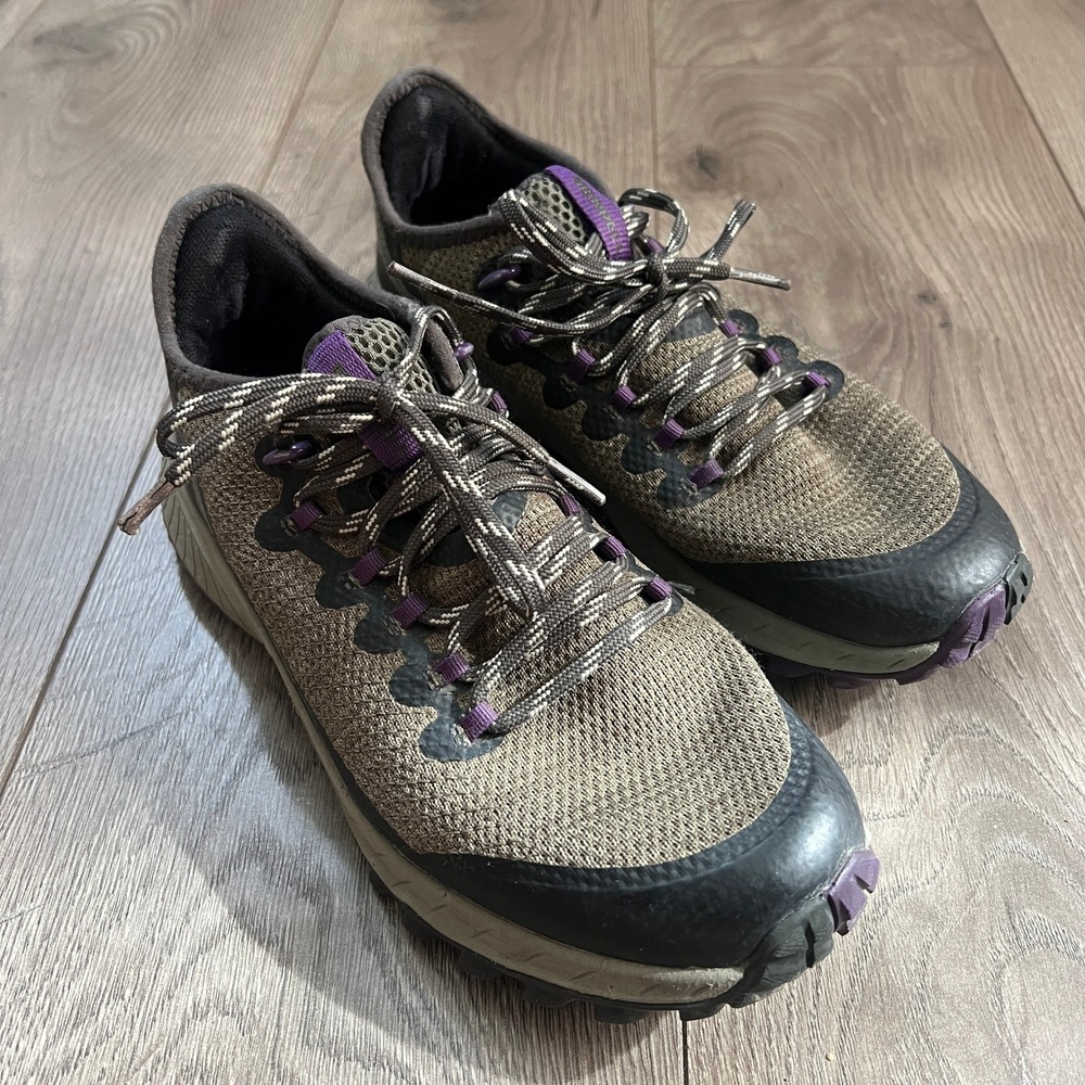Merrell Antora 2 Women Trail Running Shoes Lichen Brown Purple J033640 Size 7.5